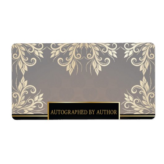 Étiquette Chocolat et or (Devant)