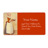 ÉTIQUETTE CHOCOLAT FONDUE DÎNER FÊTE (Devant)