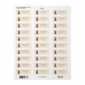 Étiquette Chocolat Labrador Dog Adresse (Feuille entière)