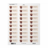Étiquette Chocolat Labrador Dog Adresse personnalisée (Feuille entière)