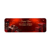 Étiquette Chocolate Candy Holiday Return Address Label (Devant)