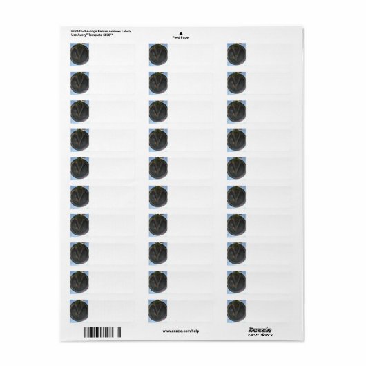 Étiquette Chou à cheval (Feuille entière)