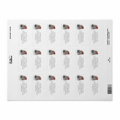 Étiquette Chouette d'hiver enchantée, personnalisée (Feuille entière)