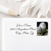 Étiquette Chouette moelleuse (En situation)