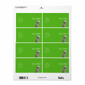 Étiquette Chouettes bractées (Feuille entière)