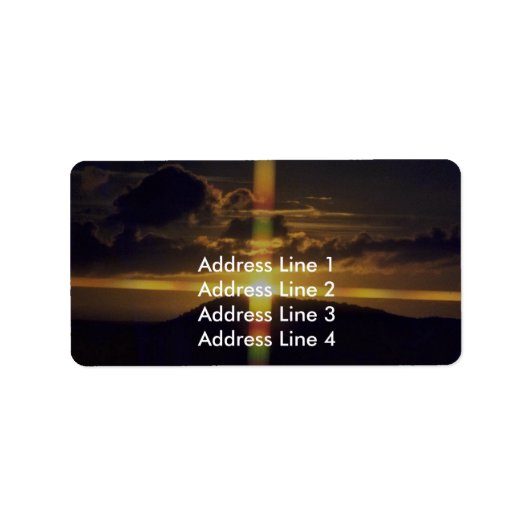 Étiquette Christian Sunset (Devant)