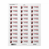 Étiquette Christmas Affenpinscher Amoureux des chiens Holida (Feuille entière)