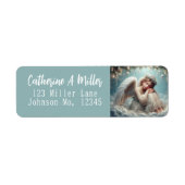 Étiquette Christmas Angel Return Address (Devant)