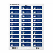 Étiquette Christmas Beach Marine Dollar de sable Adresse de  (Feuille entière)