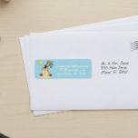 Étiquette Christmas Beach Tropical Snowman Adresse<br><div class="desc">This design created though digital art. It may be personalized in the area provide or customizing by choosing the click to customize further option and changing the name, initials or words. Donc, change le texte color and style or delete the text for an image only design. Contact me at colorflowcreations@gmail.com...</div>