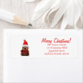 Étiquette Christmas bear (En situation)