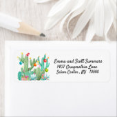 Étiquette Christmas Desert Southwest Cactus Cacti Address (En situation)