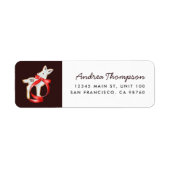 Étiquette Christmas Dogar Cookie Adresse de retour Label (Devant)