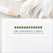 Étiquette Christmas Elegant Simple Return Address (En situation)