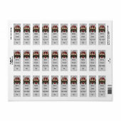 Étiquette Christmas gnomes (Feuille entière)