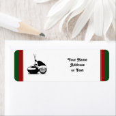 Étiquette Christmas Golf Ball and Club (En situation)