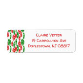 Étiquette Christmas Holey Ovals (Devant)