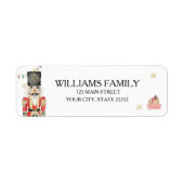 Étiquette Christmas Holiday Nutcracker Address Label (Devant)