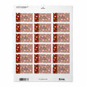 Étiquette Christmas Icons Pattern (Feuille entière)