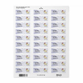 Étiquette Christmas Labrador Retriever (Feuille entière)