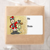 Étiquette Christmas Lebel (En situation)