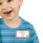 Étiquette Christmas Nice List Certificate Elf Approved Santa