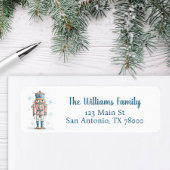 Étiquette Christmas Nutcracker Holiday Address