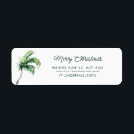 Étiquette Christmas Palm Tree Business Logo Adresse de retou<br><div class="desc">Élevez votre correspondance avec notre étiquette d'adresse de retour d'affaires, conçue pour ajouter une touche de sophistication à chaque enveloppe et colis que vous envoyez. Ces étiquettes personnalisés affichent votre nom d'entreprise et votre adresse dans une police de caractères claire et facile à lire, assurant que vos envois font toujours...</div>
