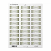 Étiquette Christmas Party Green Deers Holidays Cute (Feuille entière)