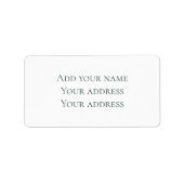 Étiquette Christmas Pine Sage Adresse personnalisée À feuill (Devant)