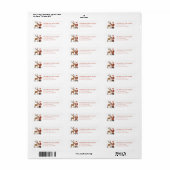 Étiquette Christmas Reindeer Return Address Labels (Feuille entière)