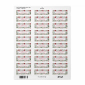 Étiquette Christmas Return Address Labels (Feuille entière)