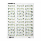 Étiquette Christmas Return Address Labels (Feuille entière)