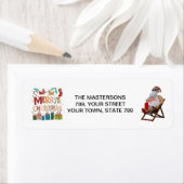 Étiquette Christmas & Santa personalize (En situation)