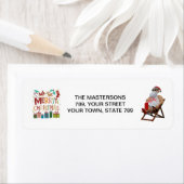 Étiquette Christmas & Santa personalize (En situation)