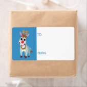 Étiquette Christmas Shane l'âne (En situation)