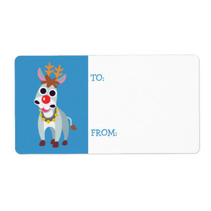 Étiquette Christmas Shane l'âne