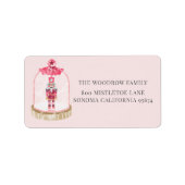 Étiquette Christmas Toy Soldier Adresse de retour (Devant)