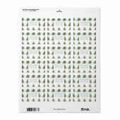 Étiquette Christmas tree address  (Feuille entière)
