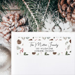 Étiquette Christmas Winter Botanical Pine Retour Adresse<br><div class="desc">Ajoutez une touche botanique à vos cartes de fin de année avec nos étiquettes d'adresse de retour des produits botaniques d'hiver de Noël,  avec de belles baies sèches et des cônes de pin. Ces étiquettes de adresse uniques feront ressortir vos cartes dans la foule et impressionneront vos destinataires.</div>