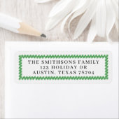 Étiquette Christmas Wreath Mailing Labels (En situation)