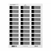 Étiquette Chrome Style Pisces Symbole Zodiac sur Hevelius (Feuille entière)