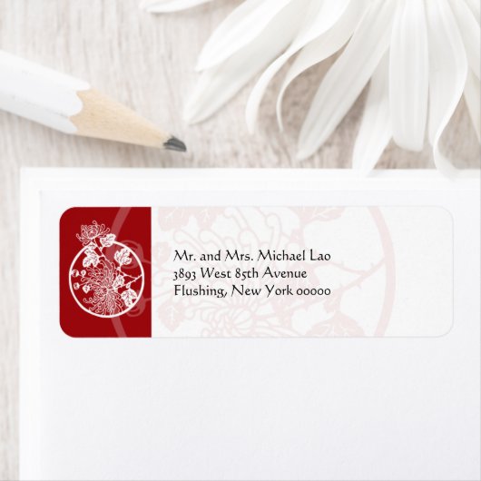 Étiquette Chrysanthemum (En situation)