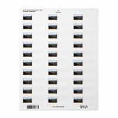 Étiquette Chute dans les Smokys (Feuille entière)