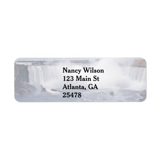 Étiquette Chutes de fer à cheval (Devant)