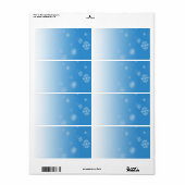 Étiquette Chutes de neige (Feuille entière)