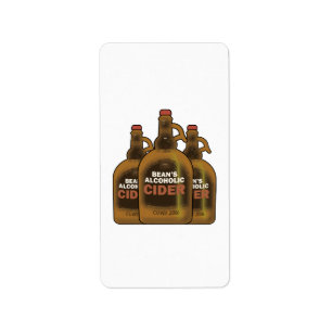 Étiquette Cidre de haricot