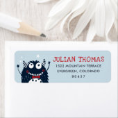 Étiquette Ciel | Adresse de retour de Little Monster (En situation)