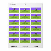 Étiquette Ciel bleu de vache ensoleillé (Feuille entière)