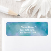 Étiquette Ciel céleste Galaxie Baby shower de correspondance (En situation)